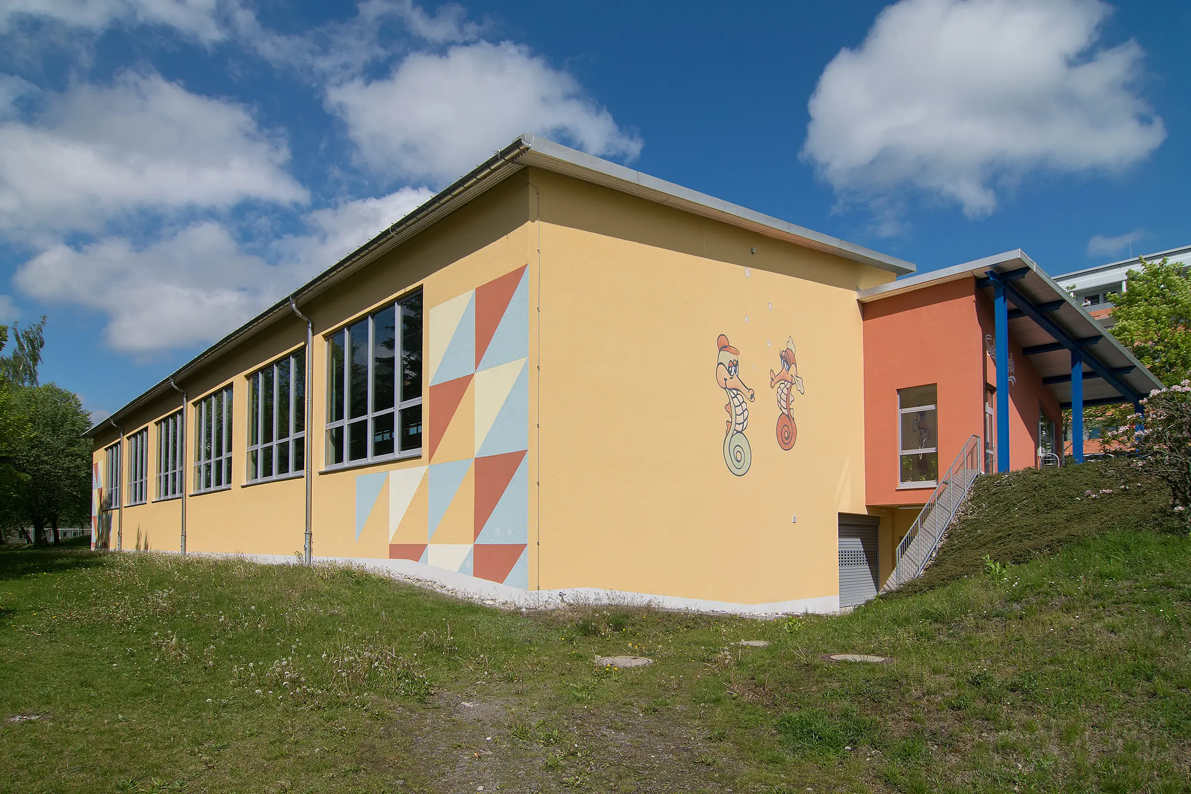 Neubau der Schwimmhalle in Zschopau im Erzgebirge