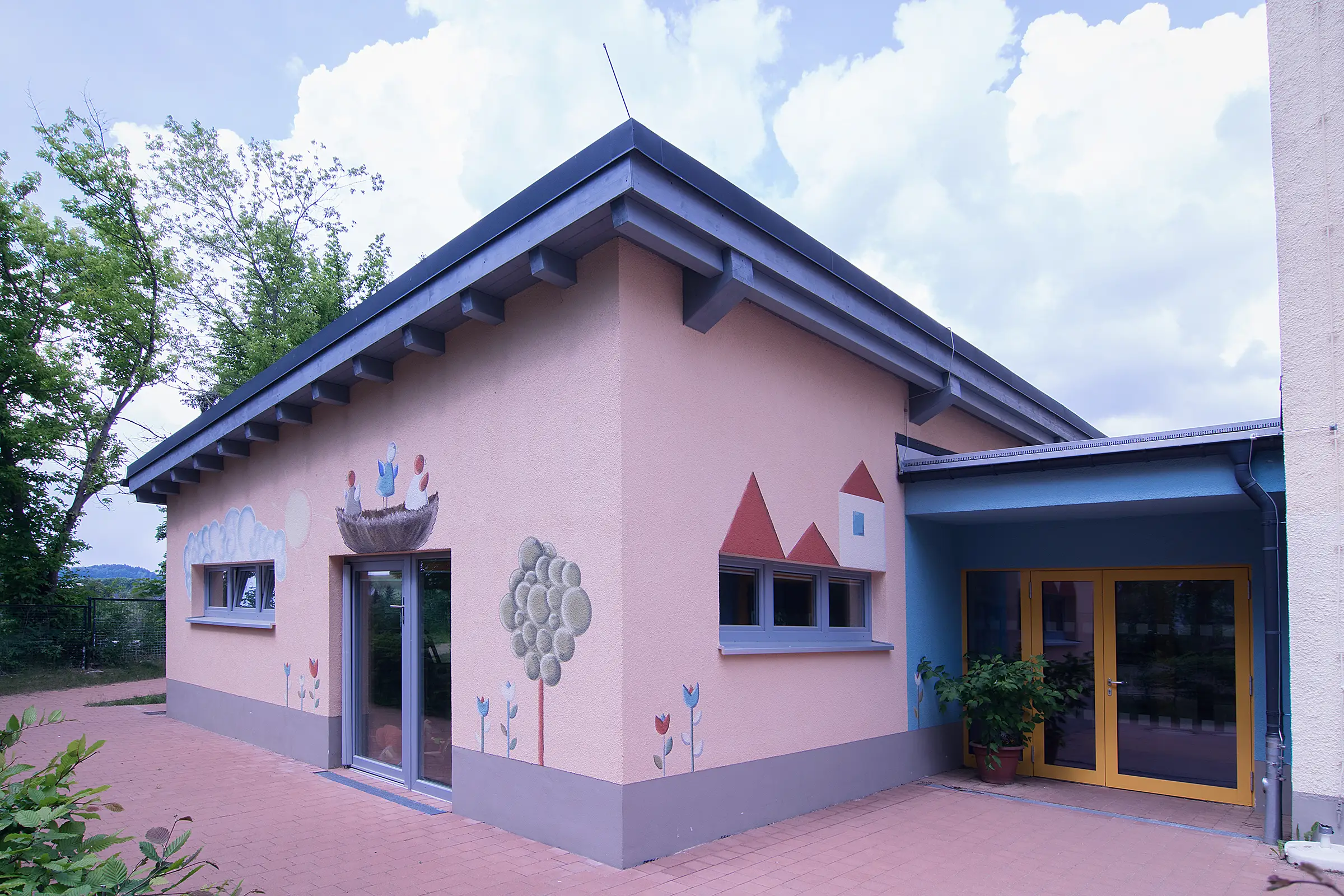 Erweiterungsanbau in der Kindertagesstätte Spatzennest in Mildenau im Erzgebirge