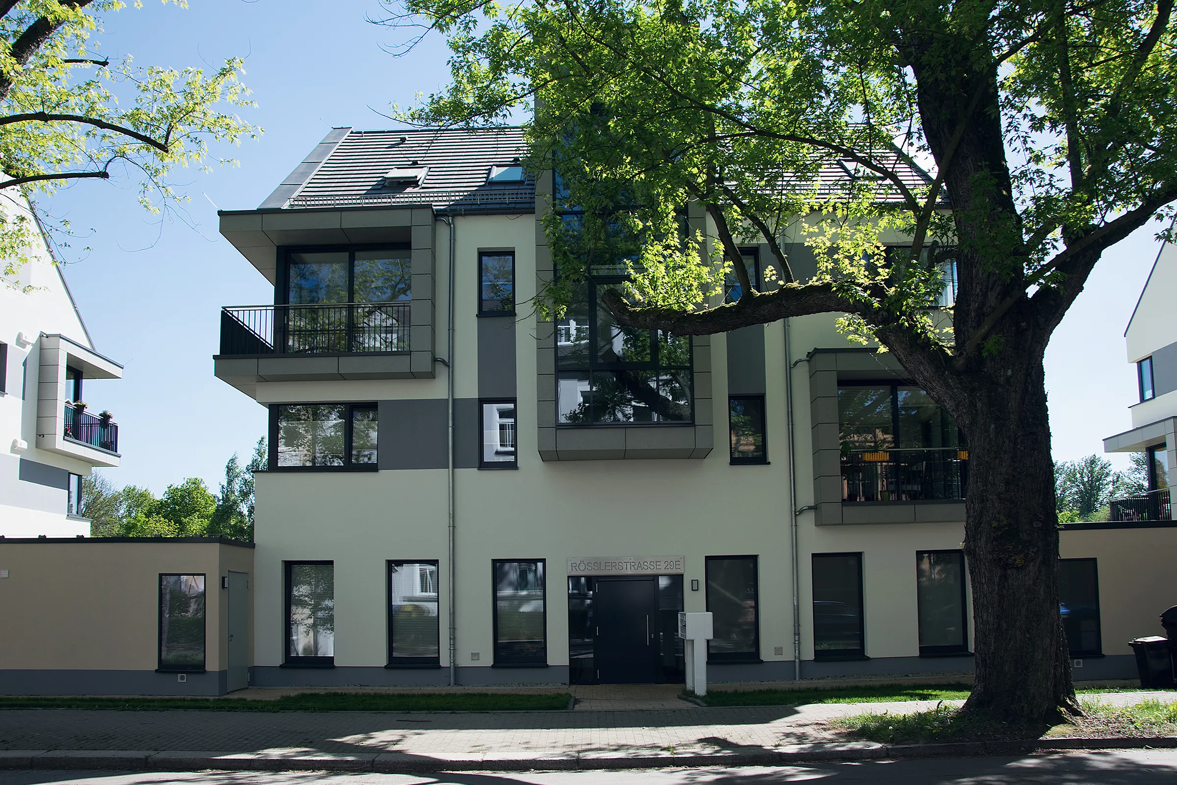 Errichtung Wohnpark Lebensträume auf der Rößlerstraße in Chemnitz in Sachsen