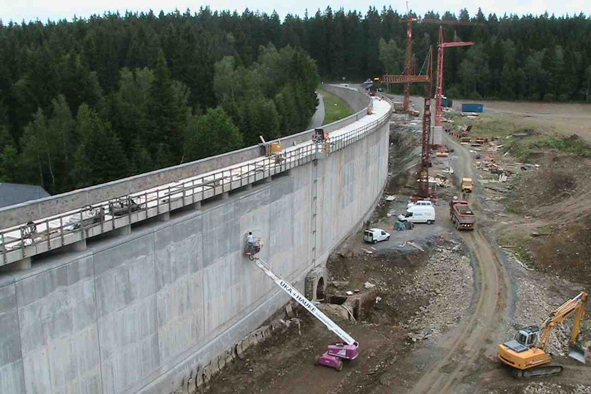 Instandsetzung der Staumauer der Talsperre Muldenberg