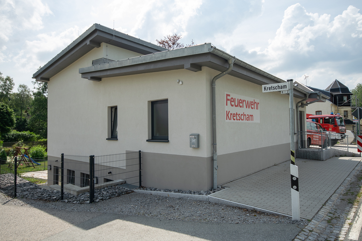 Neubau der Feuerwache in Kretscham im Sehmathal