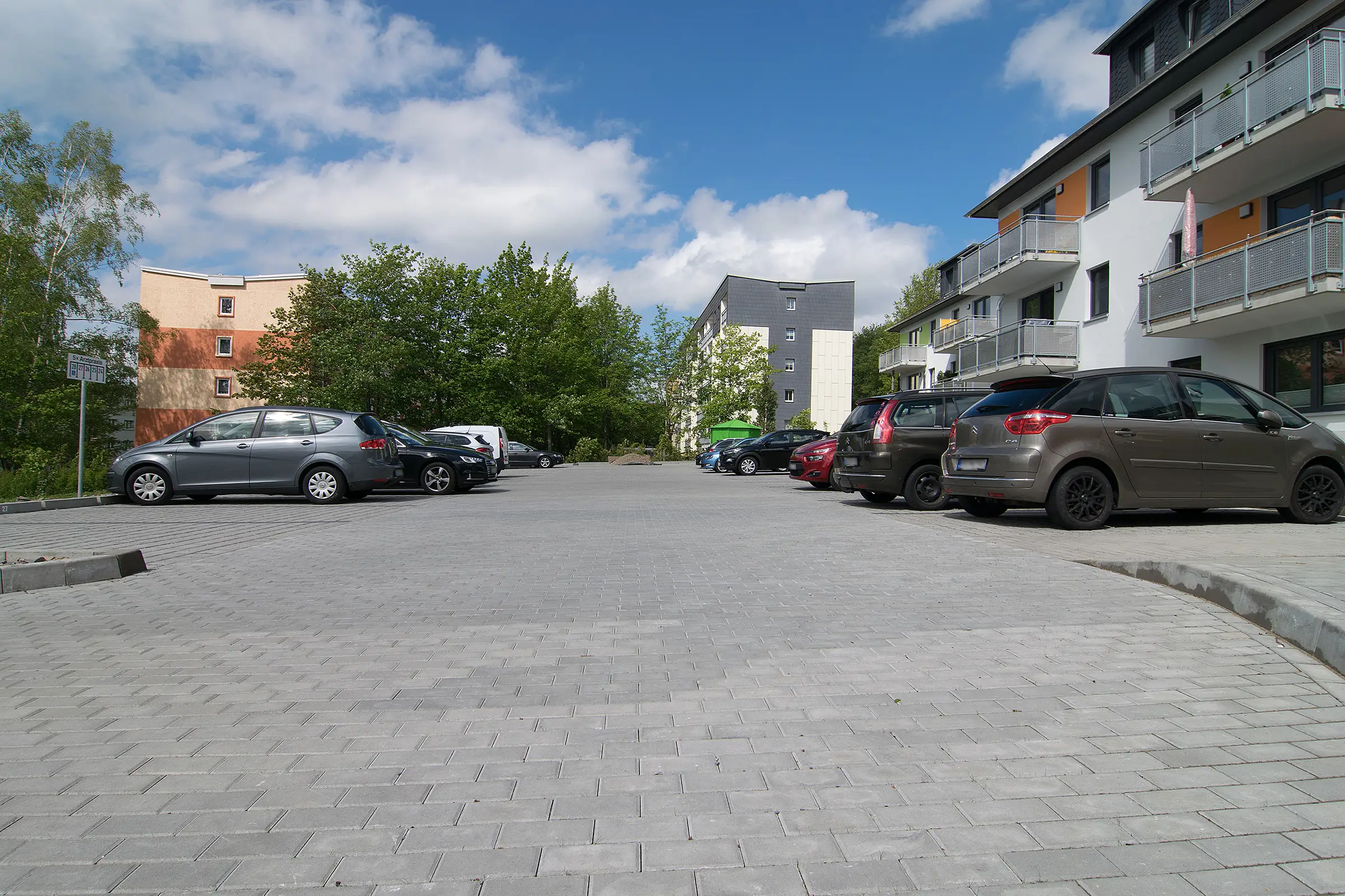 Errichtung eines Parkplatzes auf der Ilmhöhe in Zschopau im Erzgebirgskreis